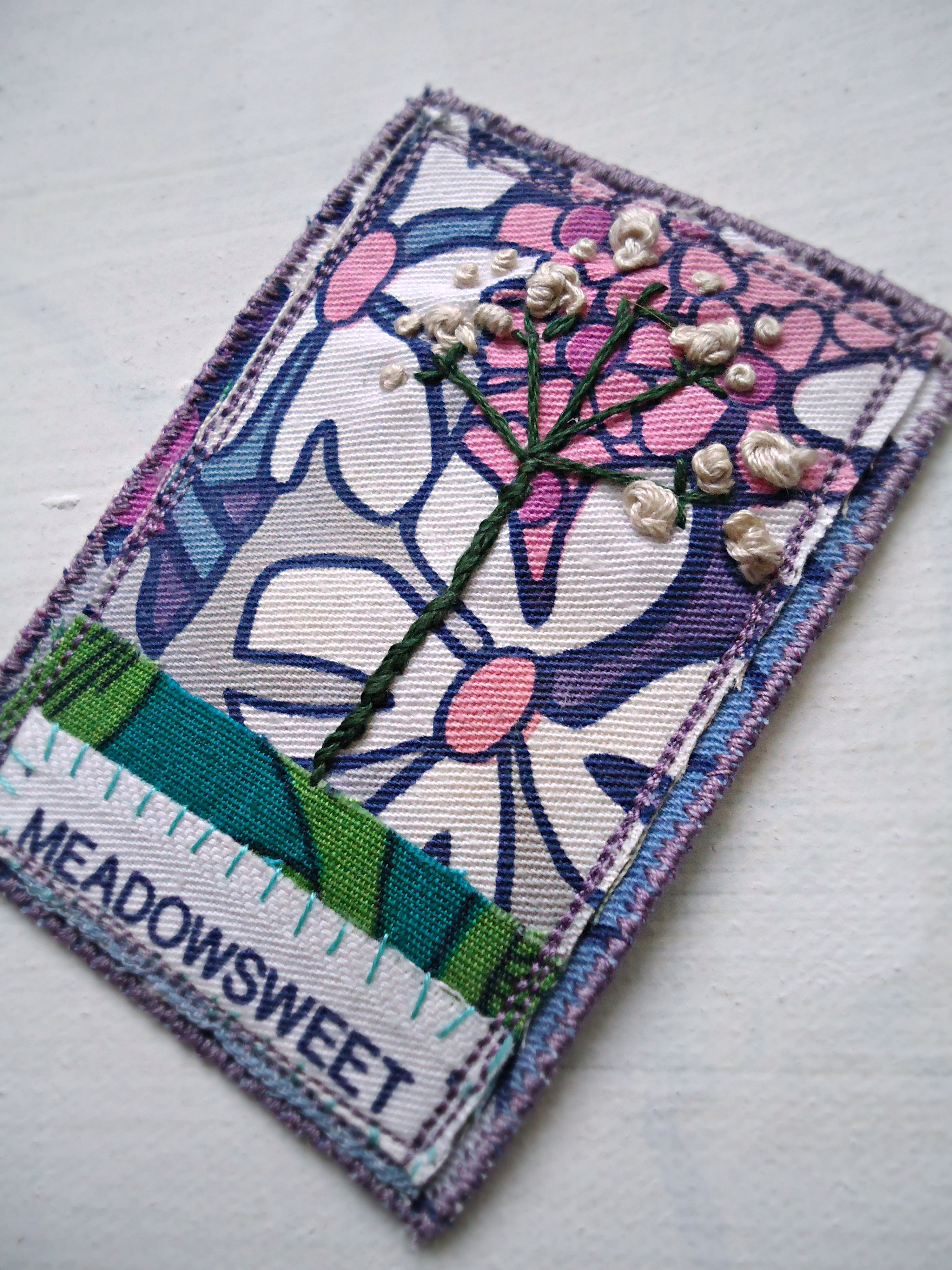 modflowers: meadowsweet artist trading card