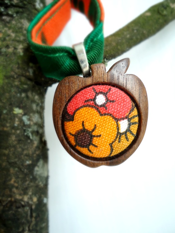 modflowers: apple pendant red orange