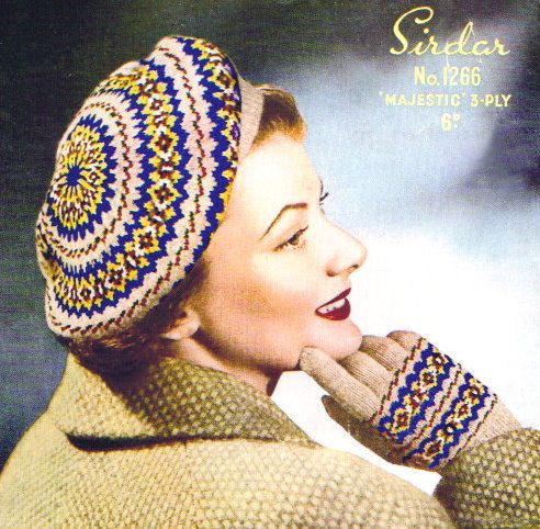 modflowers: vintage knitting pattern from knittingpatternbazaar on ebay