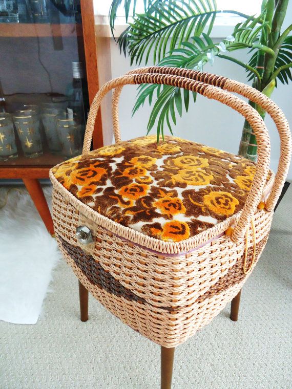 modflowers: vintage sewing basket