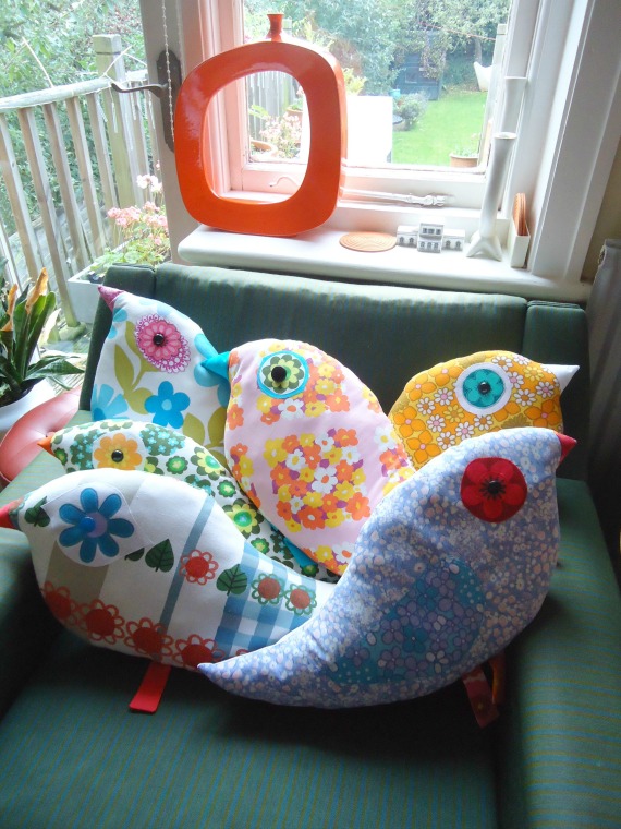 modflowers: tweetie cushions at Marias1 570