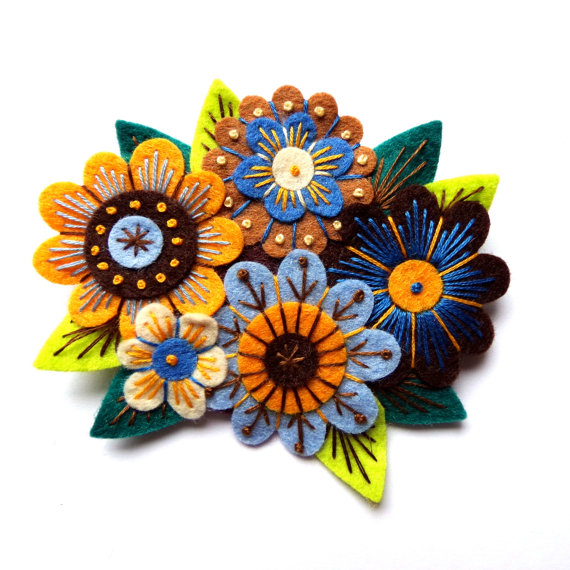 another flower brooch