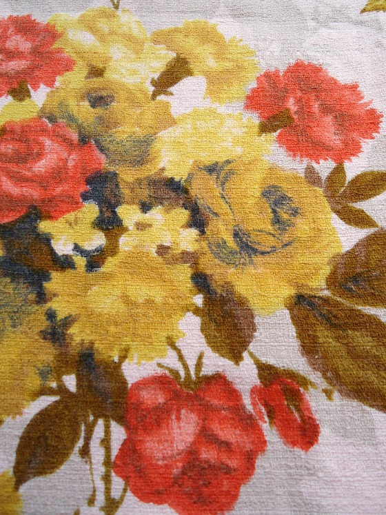 modflowers: bouquet print barkcloth