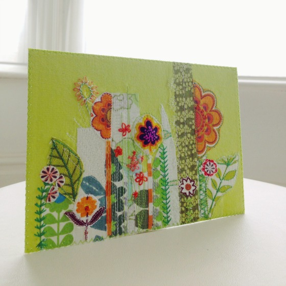 modflowers: stitchy garden postcard