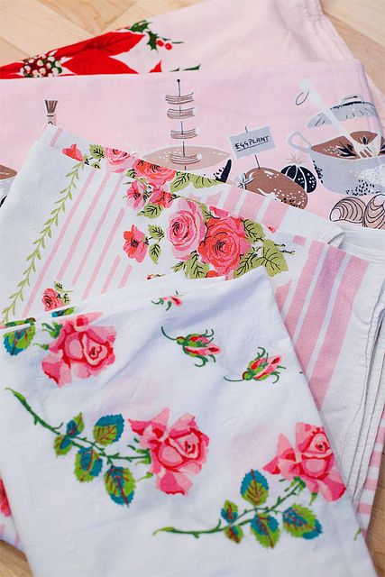 modflowers: vintage tablecloths