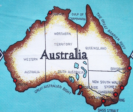 modflowers: vintage australia map tablecloth