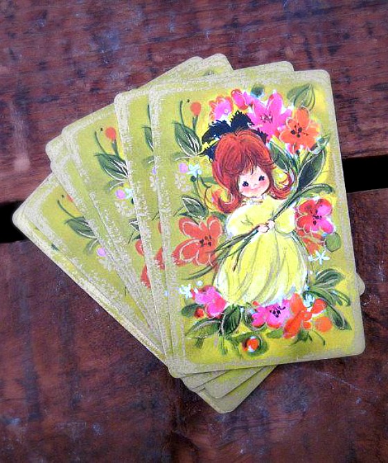 modflowers: vintage playing cards