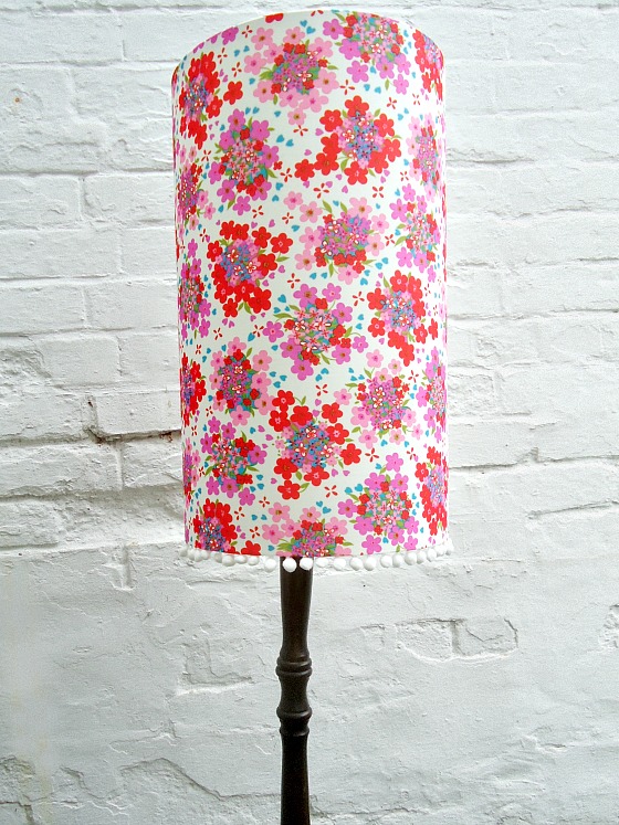 modflowers: hand made vintage fabric lampshade