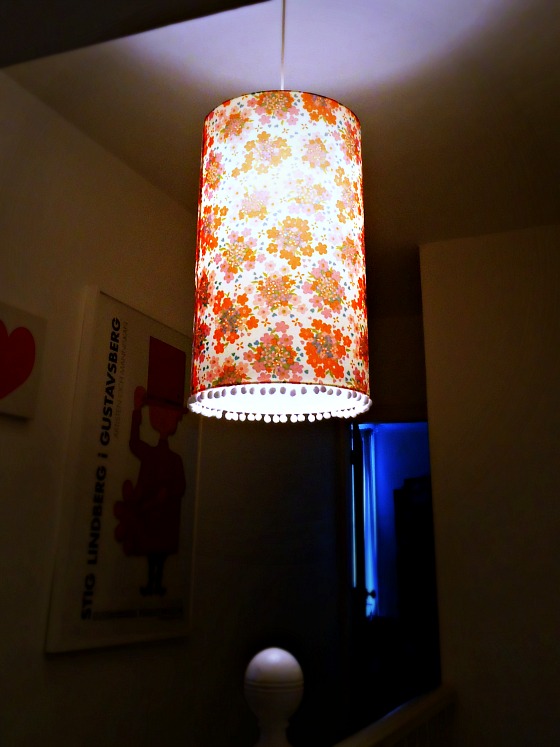 modflowers: handmade vintage fabric lampshade