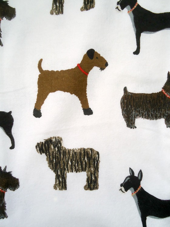 modflowers: dog fabric