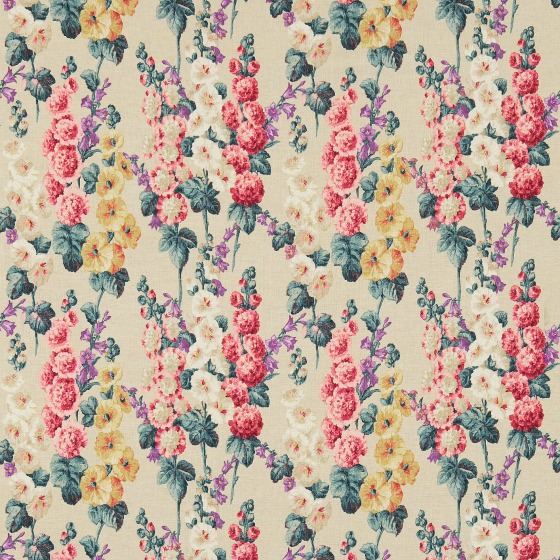 modflowers: Sanderson Hollyhocks fabric