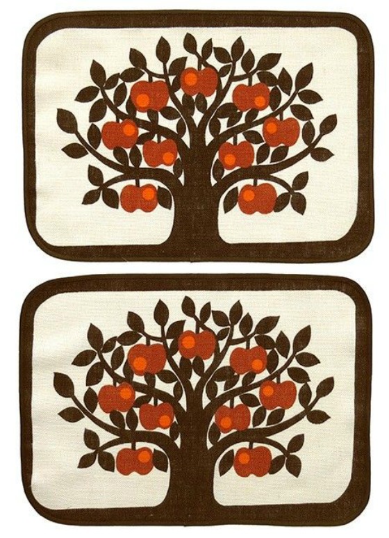 modflowers: vintage Sodahls placemats from Classic Modern