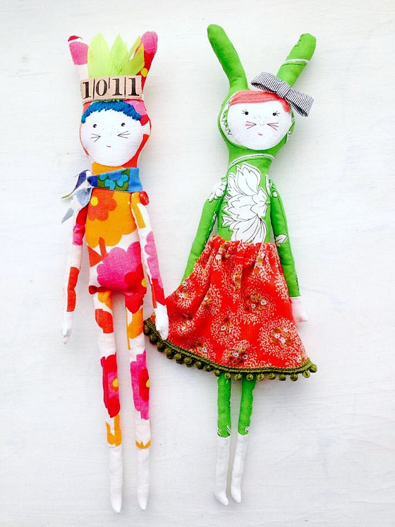 modflowers: happy couple dolls