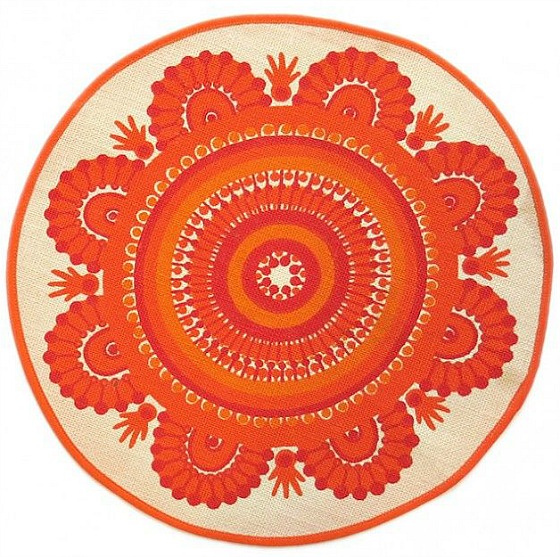 modflowers: vintage round mandala table mat from Classic Modern