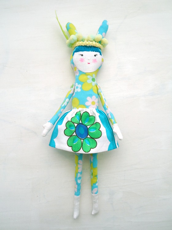 modflowers doll: rabbit ear girl