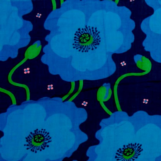 modflowers: vintage Finnish fabric by Raili Konttinen, 1967-69