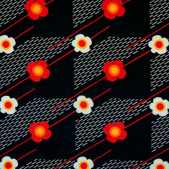 modflowers: vintage Finnish cotton by Raili Konttinen, 1970-73