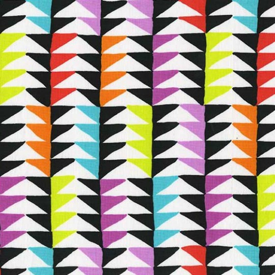 modflowers: triangles fabric by Sarah Campbell