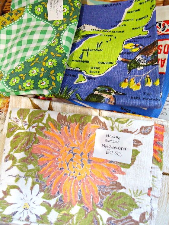 modflowers: vintage fabric treats from Ticking Stripes