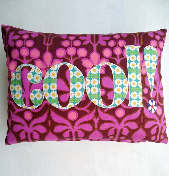 modflowers: cool appliqué cushion