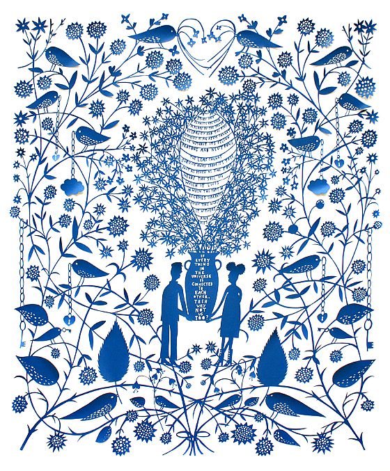 modflowers: paper cut by Rob Ryan