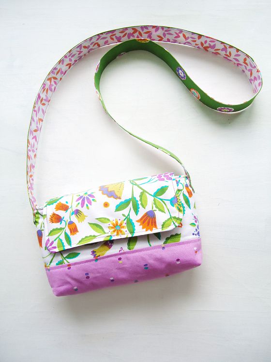 modflowers: handmade bag in Sarah Campbell's fabrics