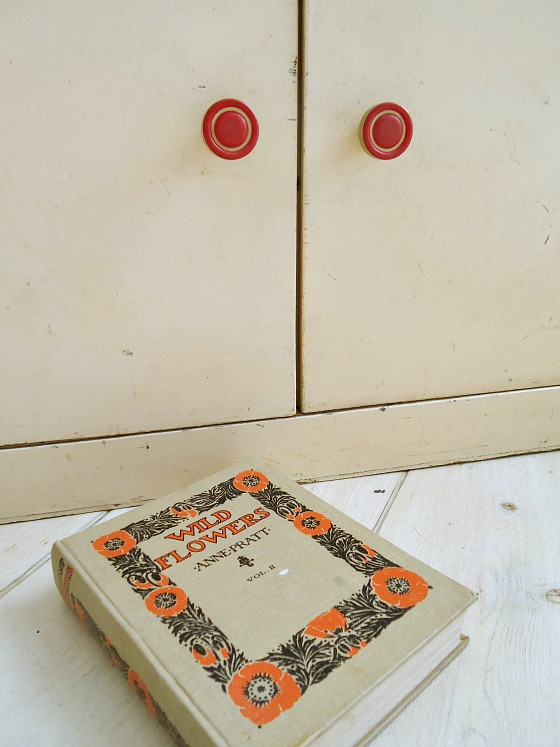 modflowers: vintage cupboard & book 