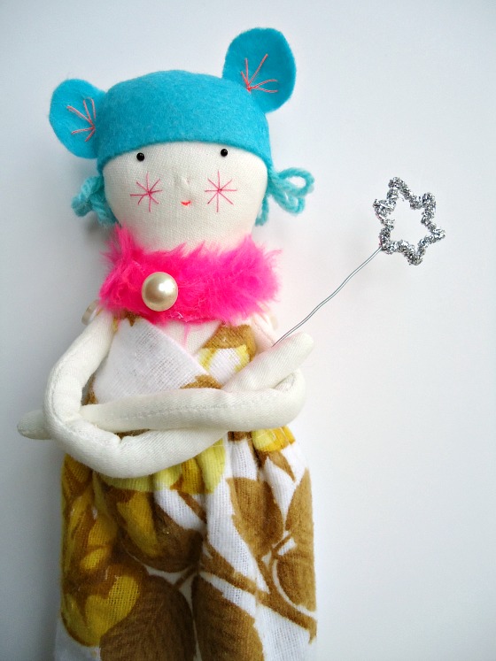 modflowers: felt hat doll