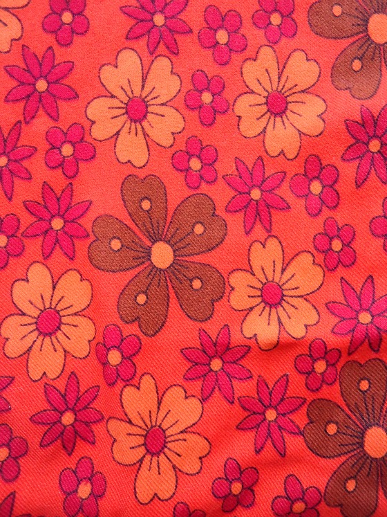 modflowers: gift fabric orange floral