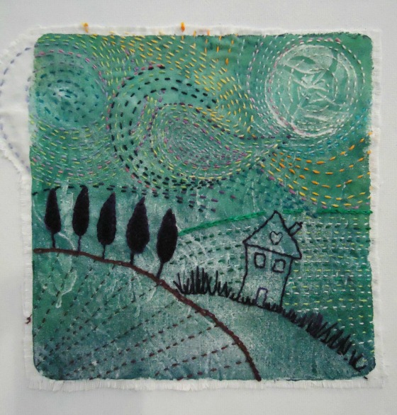 modflowers: original textile art by blue stiggy