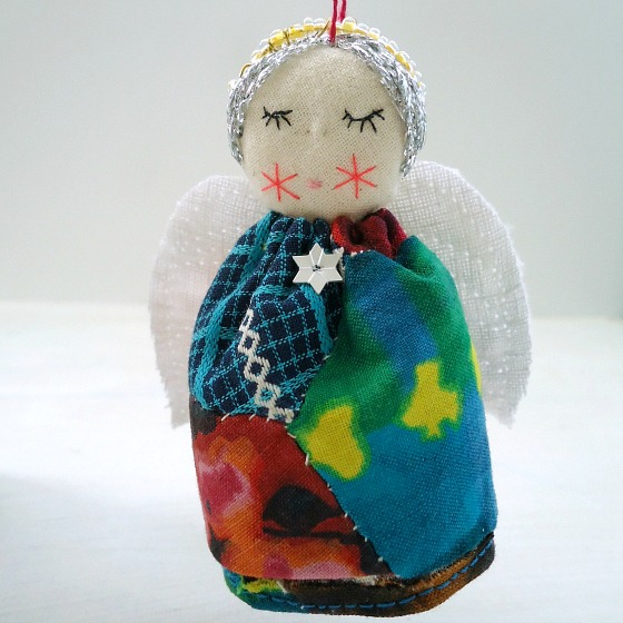 modflowers: vintage patchwork angel