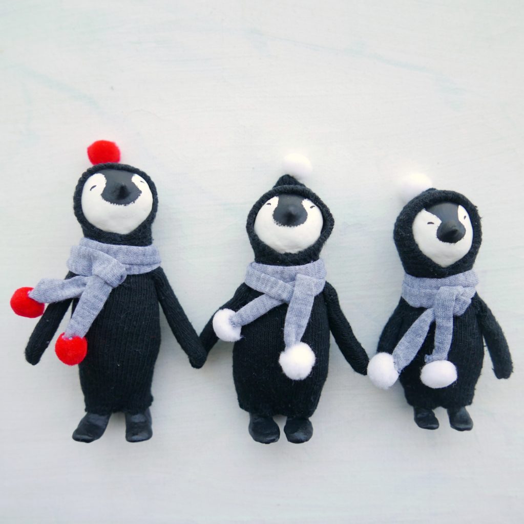 modflowers: busy as a bee - paperclay penguins