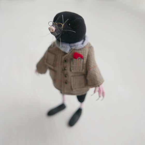 Philby the mole art doll