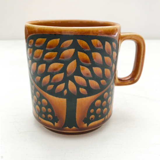 modflowers rare Hornsea Pottery mug