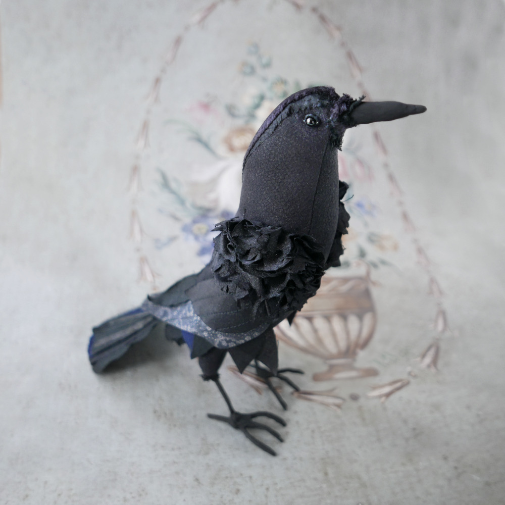 crow by modflowers using Ann Wood's pattern